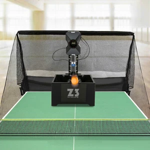 Automatisches Training Tischtennis Tischtennis Ball Wurfmaschine mit 100 * Bällen + Netz - Bild 1 von 11