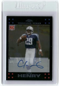 Topps 2007 cromo novato radiocontrol automático Chris Henry #TC192 Tennessee Titans - Imagen 1 de 2