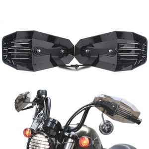 Motorcycle Black Hand Guard Wind Deflector Protector Shield For Harley Sporster - Picture 1 of 12