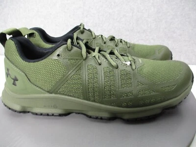 Under Armour UA Micro G Strikefast Tactical Shoes Running Green Mens Sz 10 - Image 1 of 4