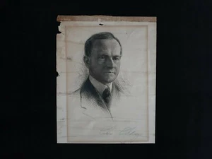 Rare Calvin Coolidge Signed Currency Original Art Autograph Document Manuscript - Imagen 1 de 12