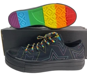 Converse by YOU Chuck Taylor Platform Lift Pride Sneaker 6.5 Men (8.5 Women) - Picture 1 of 9