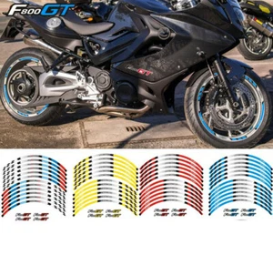 Calcomanía reflectante con cinta adhesiva a rayas de llanta de 17" para BMW F 800 GT 2013-2022 - Imagen 1 de 16