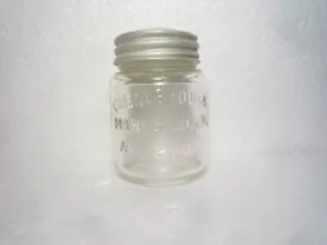 ANTIQUE CHESEBROUGH NEW YORK GLASS BOTTLE JAR MEDICINE - Picture 1 of 13