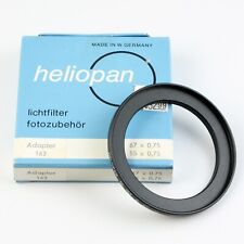 Heliopan 55-67mm Step-Up Adapter Ring Model #163 New Old Stock