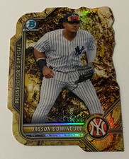 Jasson Dominguez 2022 Bowman Chrome Prospector’s Special /49 Gold Die Cut