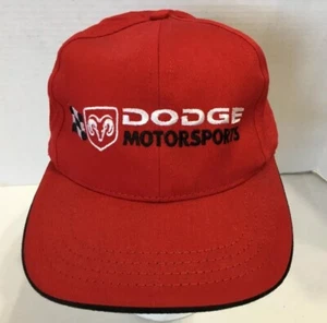 Dodge Motorsports Ram Gorra Roja Ajustable Sombrero Carrera Checker Bandera EE. UU. - Imagen 1 de 7