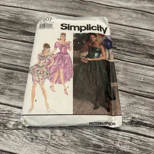 Vintage 1992 Simplicity 7807 Pattern Prom Dress Gown Wedding Uncut Size N 10-14 - Picture 1 of 13