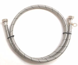 Edelstahl Geflecht Wasserschlauch 3/4" BSP Innengewinde 300mm - 3000mm Länge  - Bild 1 von 2