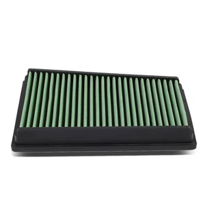 Fit 07-14 X-Trail/Qashqai Green Reusable/Durable Engine Air Filter Intake Panel - Foto 1 di 6