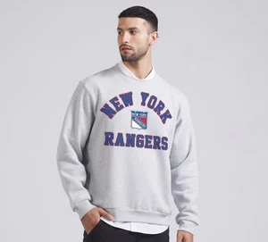 Men's New York Rangers Lululemon Heathered Core Steady State Crew (Size: M) NWT - Picture 1 of 3