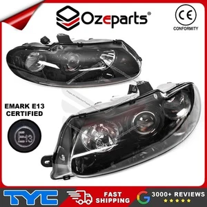 Set Pair LH+RH Head Light Black Projector Type For Holden Commodore VT 97~00 - Picture 1 of 5