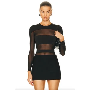 SER.O.YA | Neu mit Etikett Ciar Body in Schwarz Mesh S - Bild 1 von 10