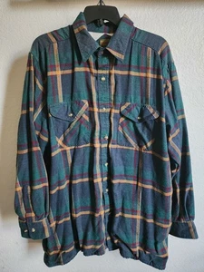 Vintage 90er Country Touch gefüttertes Flanellhemd mehrfarbig kariert Herren Gr. XL Outdoor - Bild 1 von 5