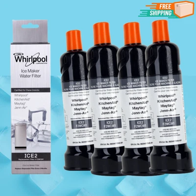 4 Pack Of Whirlpool ICE2 F2WC9I1 Refrigerator Water Filter OEM NSF Certified