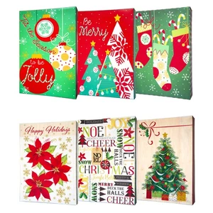 Lindy Bowman Pack of 6 Assorted Medium Christmas Holiday Gift Boxes - Bild 1 von 2