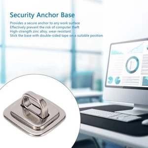 Anti Theft Security Anchor Base Computer Lock Fixed Plate For Laptops Tabl AM - Afbeelding 1 van 24