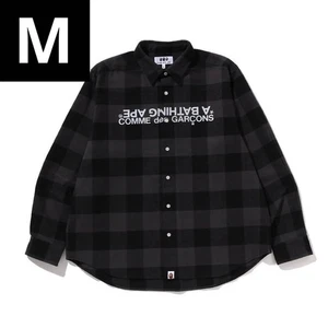 *A BATHING APE Men's BAPE COMME des GARÇONS CDG OSAKA Limited BLOCK CHECK SHIRT - Picture 1 of 2