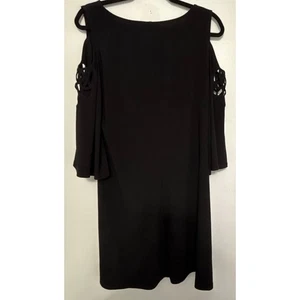 Schwarzes Cold Shoulder Cocktailkleid von MSK Größe L - Bild 1 von 12