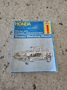 Honda Civic 1500 CVCC 1975-1979 Tune-up Service Repair Manual 1976 1977 1978 - Bild 1 von 17