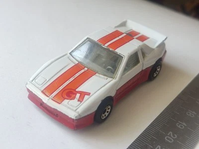 Matchbox Pontiac Fiero GT White Diecast Car, Macao 1985, 1:56 Vintage Retro Car - Immagine 1 di 4