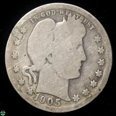 Cuarto de barbero 1905-O - detalles AG Foto 1 de 2