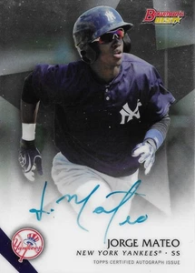 2015 Bowman Best Jorge Mateo RC Autograph B15-JM New York Yankees NM/MT - Imagen 1 de 2