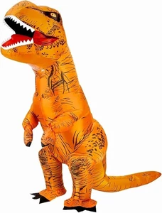 Aufblasbares T-Rex Kostüm für Erwachsene, Erwachsene Dinosaurier Blow Up Anzug für Halloween Cos - Bild 1 von 3