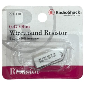 Radio Shack 271-130 0.47 ohm 5watt 10% Wire Wound Resistor - NEW - Picture 1 of 2