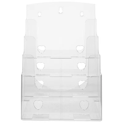 Organizer da tavolo portariviste in acrilico trasparente a strati A4 - Immagine 1 di 4