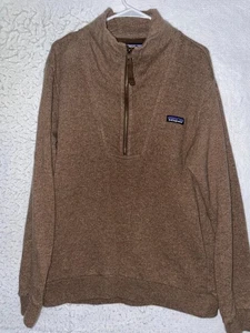 Patagonia Wool Blend Sweater Pullover 1/2 Zip Men’s Size L Woolie Fleece Bristle - Picture 1 of 8