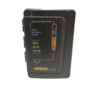 Omega Reporter 7900 Reproductor de Cassette Grabadora de Voz Funcionando Dictáfono De Colección - Imagen 1 de 9