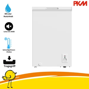 PKM Gefriertruhe GT100E, 99 Liter Nutzinhalt, Weiß - Bild 1 von 4