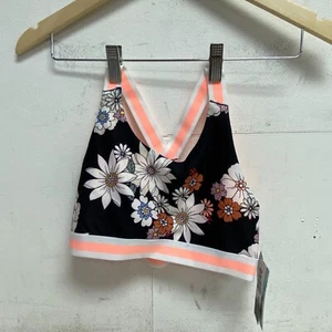 DSG Girls Performanc Aspire Bra Novelty Printed Retro Floral Black DAG11700PRTXG - Picture 1 of 5