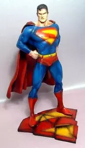 14" Superman on Base Classic Unassembled Unpainted Resin Model Kit 1/5 - Picture 1 of 2