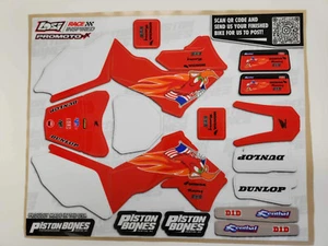 LOSI PRO MOTO MX GRAPHICS DECALS OLD SCHOOL RETRO WOODY WOODPECKER GRAPHICS KIT - Picture 1 of 8