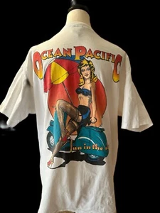 OP Men’s Lg Super Rare Single Stitch Vintage T Shirt 1993 - Picture 1 of 5