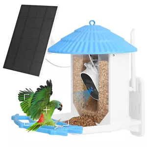 Smart Bird Feeder with Camera Solar Powered 2K HD AI Identify Wild Bird Feeder - Picture 1 of 18