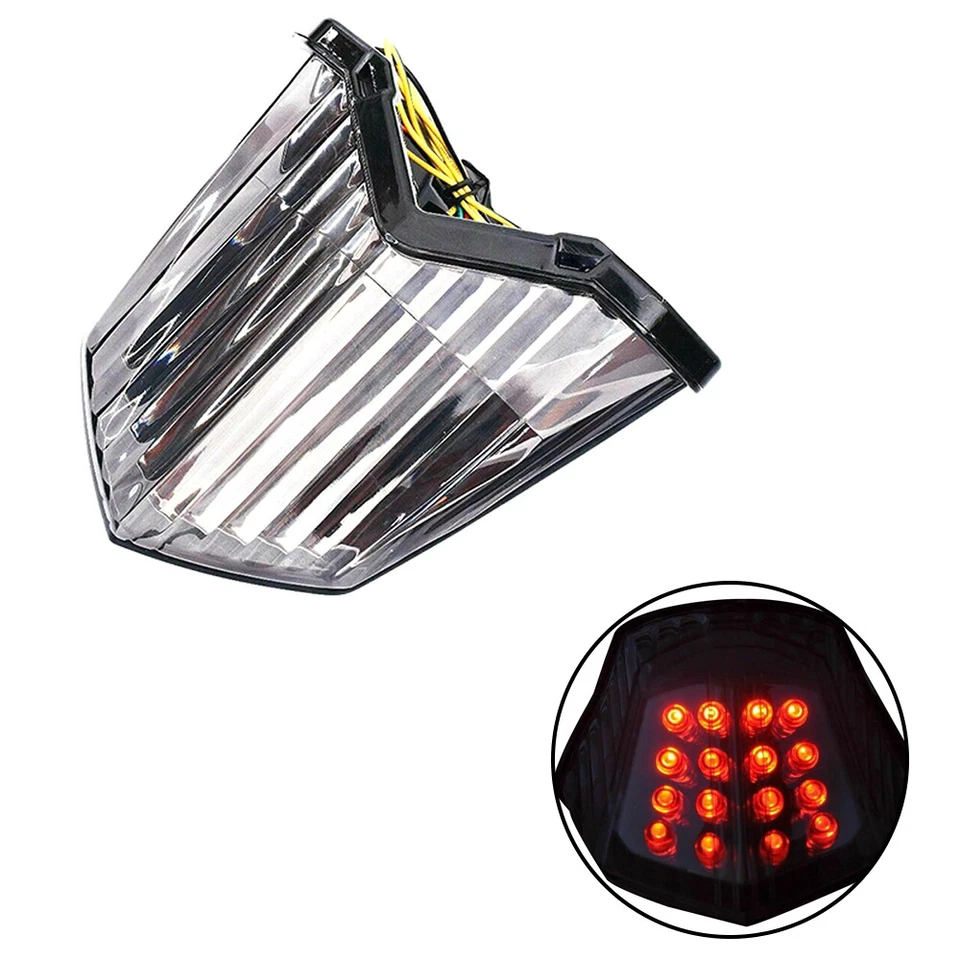 Rear Tail Light Integrated Turn Signals Replacement Smoke For YAMAHA FZ 6R 09-12 - Image 1 of 4