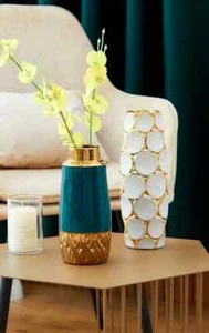 Moderne Vase Keramik Zierblumenvase - Bild 1 von 9