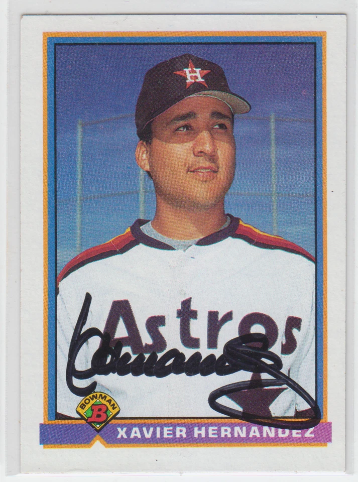 Autographed 1991 Bowman Xavier Hernandez - Astros - Image 1 of 1