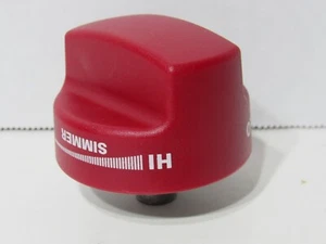 WOLF HI - LO SIMMER Range KNOB Oven | Original OEM Part | KIP5J42 RED Brand New - Picture 1 of 4
