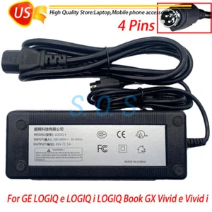 Charger Adapter For GE LOGIQ e LOGIQ i LOGIQ Book GX Vivid e Vivid i 5A 20V 4Pin - Picture 1 of 4