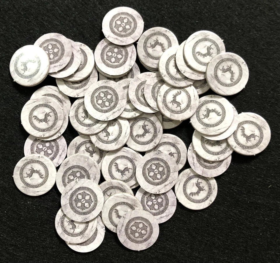 Monopoly Juego de Tronos 2018 pieza de repuesto - monedas de plata NUEVAS Foto 1 de 1