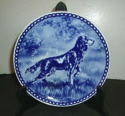 Gordon Setter Dog Plate made in Denmark from the finest European Porcelain  - Image 1 of 3