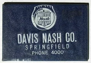 1949 NASH ADVERTISING PROMO POCKET MIRROR L@@K #AA749 - Picture 1 of 4