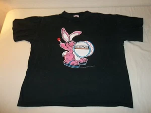Vtg 1991 EVEREADY BATTERIES ENERGIZER BUNNY T-SHIRT Size XL - Picture 1 of 12