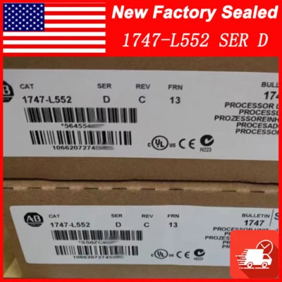 AB 1747-L552 SER D  SLC 500 SLC 5/05 CPU Processor Unit AB 1747L552 - Image 1 of 4