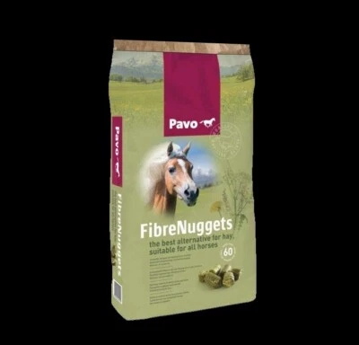 Pavo FibreNUGGETS 20 kg Pferdefutter Heucobs Raufutterersatz 100 % Weidegras - Bild 1 von 3