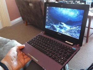 ASUS Eee PC X101CH netbook Intel Atom 1.60 GHz, 1GB RAM, 320GB HDD Win7 Pro!! - Picture 1 of 14